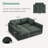 Bouley Modular Corduroy Sectional Sofa U-shaped Cloud Couch-102507029