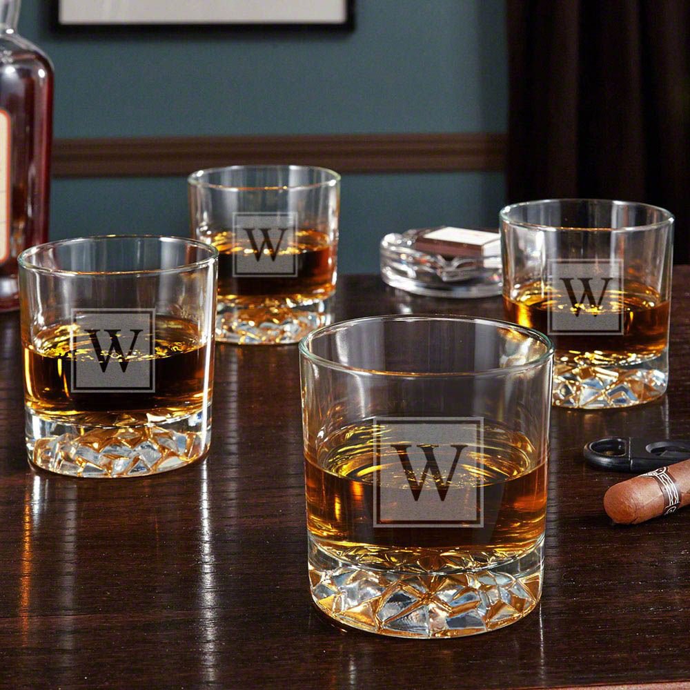 11.5oz. Whiskey Glass Set (Set of 4) Home Wet Bar 