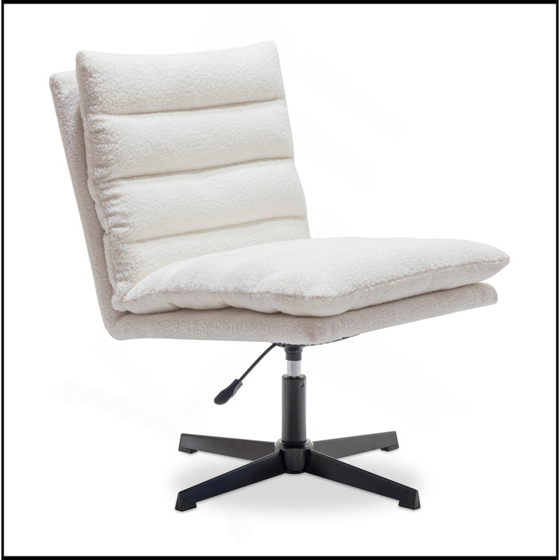 Fauteuil d'appoint pivotant à 360 ° Teddy, Beige