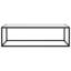 Alvarado Frame Coffee Table-135062035-135062034