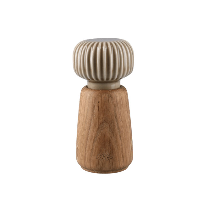 Kähler Hammershoi Grinder, Brown, H: 5.5", 5.5" H x 2.6" W