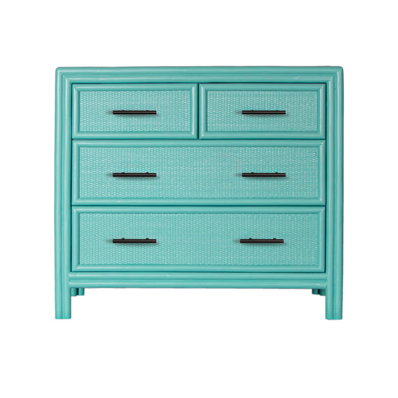 Aruba 4 - Drawer Nightstand, Turquoise