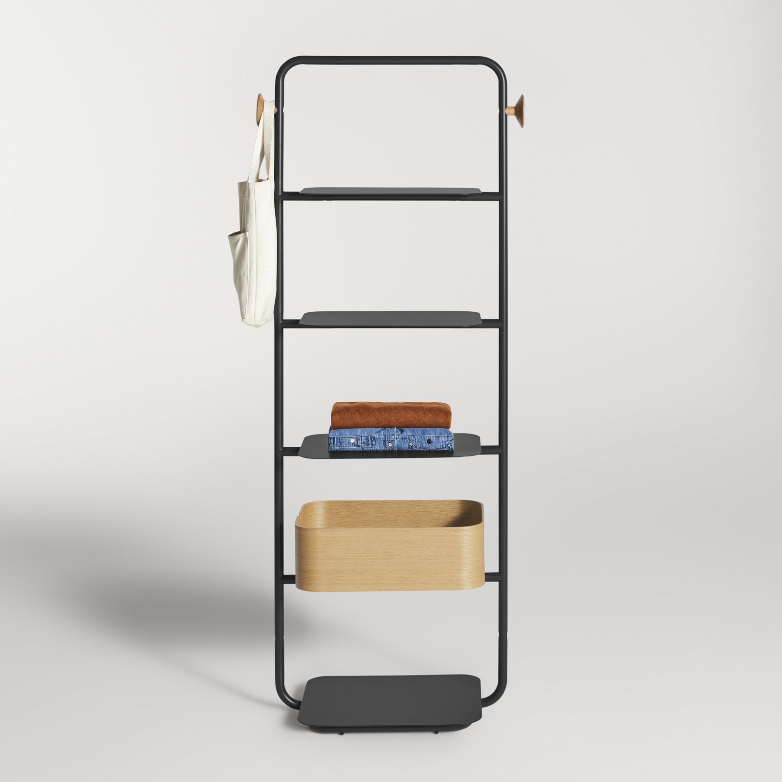 Garden Party 28'' W Steel Shelving Unit, Oblivion