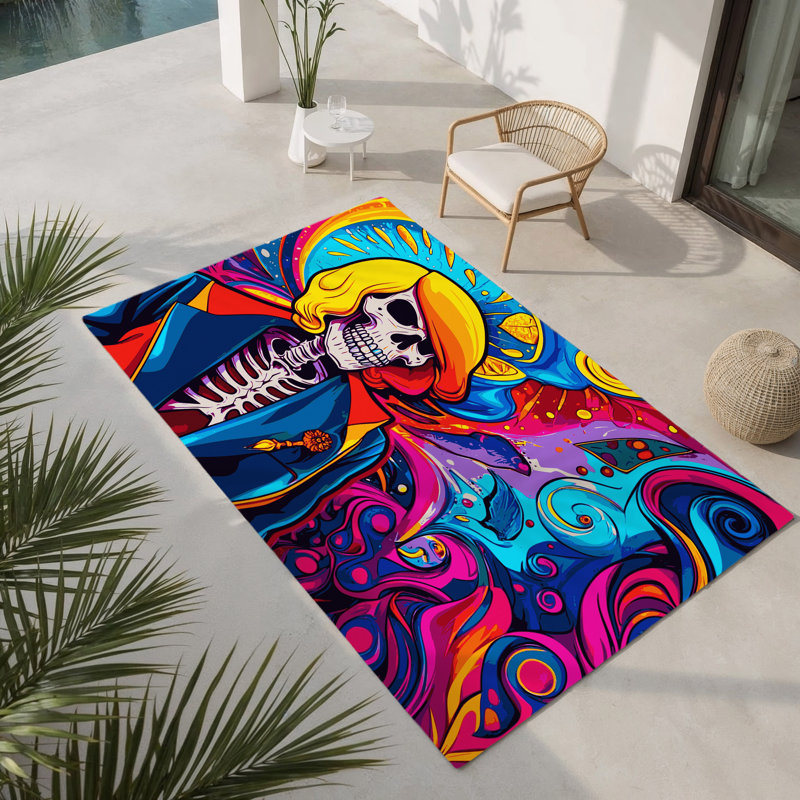 Tapis intérieur et extérieur Trance Cosmos, Rectangle 9 pi x 12 pi