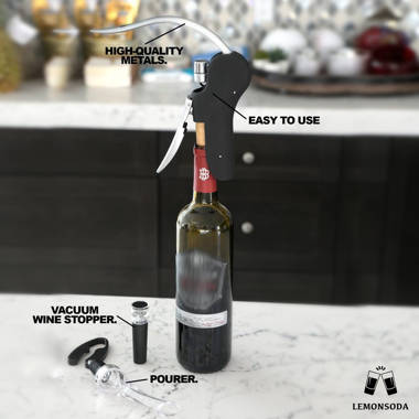 Stainless Steel Wing Corkscrew Wine Opener, Waiters Corkscrew Cork And Beer  Cap Bottles Opener Remover Used In Kitchen Restaurant Chateau And Bars