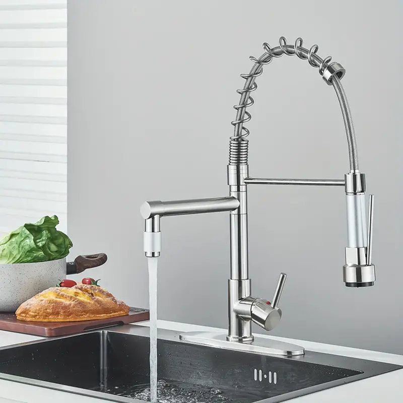 Senlesen Pull Down Kitchen Faucet, Brushed Nickel