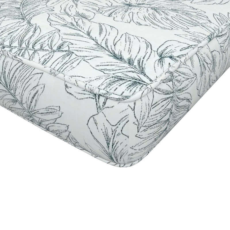 Coussin de banc intérieur / extérieur Sunbrella®, 3 po d'épaisseur, 48 po x 18 po, Sunbrella® Calm Laurel