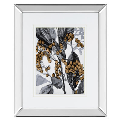 Art mural Holly Shadow II - 34 po x 40 po - Cadre en miroir