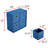 Linen Cube Organizer Shelf with 4 Storage Bins