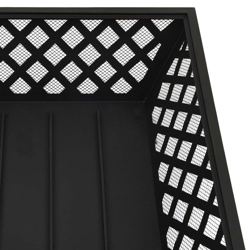 Annarama Square Steel Wood Burning Fire Pit
