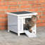 Maison de chat en bois pour animaux de compagnie, refuge pour petits animaux résistant aux intempéries, refuge pour petits animaux, chats sauvages