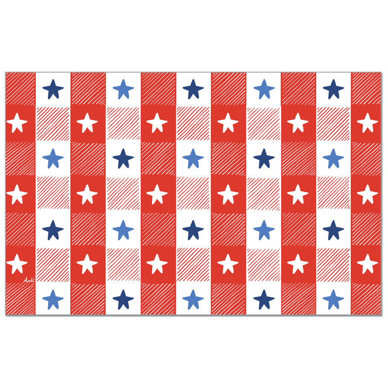 Napperons en papier 24 feuilles Patriotic Picnic