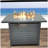 Covered Steel Propane Fire Pit Table
