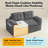 150cm Compressed Foam Sofa Couch Dark Gray