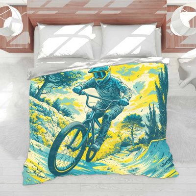 Mountain Bike Trail Comforter