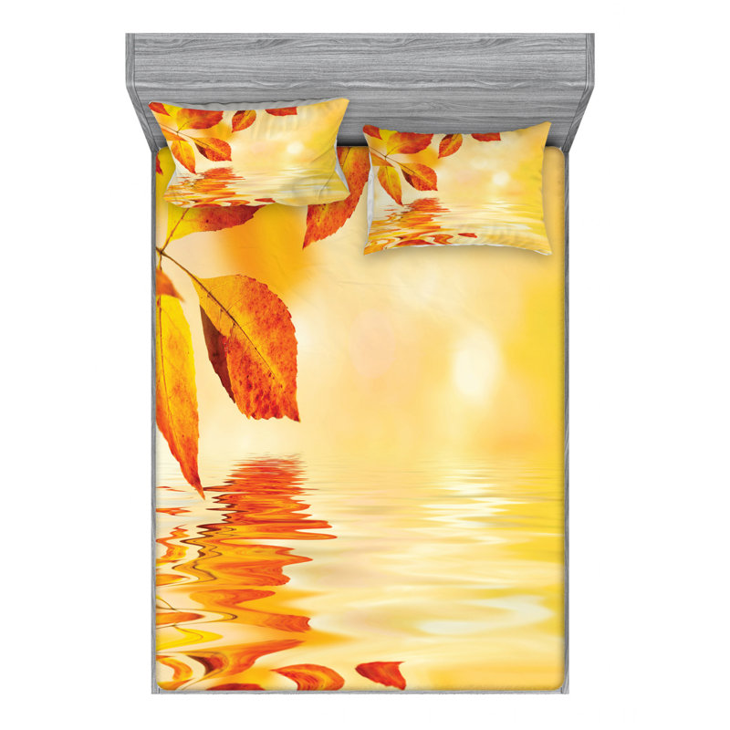 Microfiber Sheet Set, Queen Sheet Set with Fitted Sheet