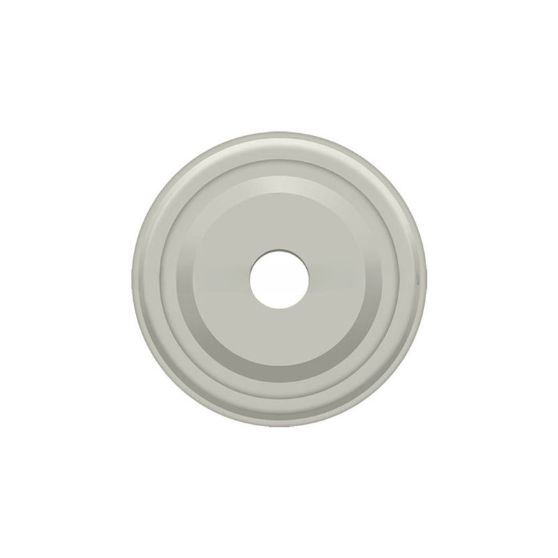 Plaque de base pour boutons Deltana BPRC100U15; 1 po de diamètre; finition nickel satiné, Nickel brossé