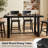 47" Solid Wood Dining Table For 4, Farmhouse Kitchen Table For Small Spaces-1365008497