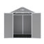 Campcraft 6*5ft resin storage shed, high quality pp material, strong structure, waterproof, rust and UV proof, large storage space, 12mm thick pp board