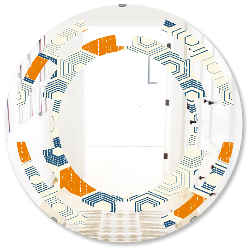 Miroir mural Space & Hexagon, H 31,5 po x l po
