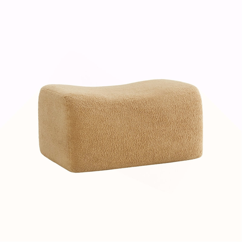 Ottoman Teddy Fabric-Camel