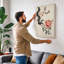 Moonlit Cherry Blossom Japandi - Wrapped Canvas-1185212285-1185212279