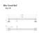 Bliss 25.6" Wall Mounted Towel Bar-952383116