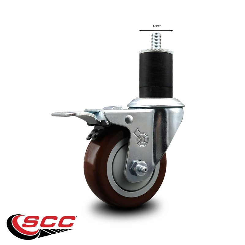 Poly pivot pivotant à verrouillage de tige extensible de 1-3 / 4 pouces SCC