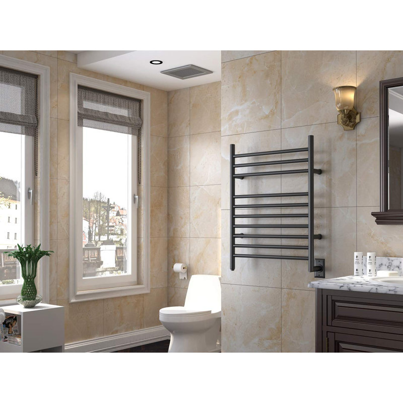 Chauffe-serviettes électrique mural Hot Bath, Noir mat