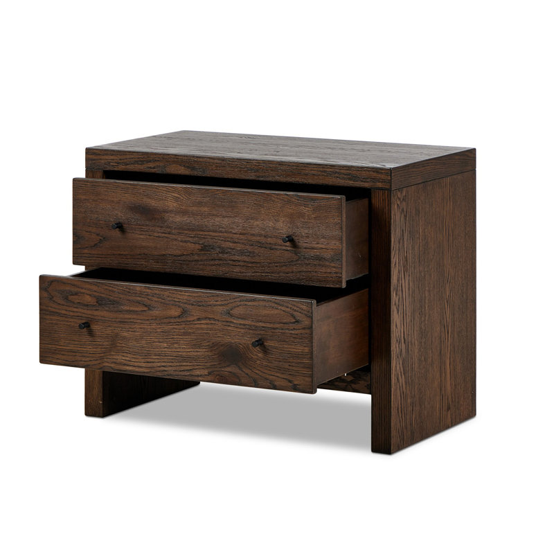 Torrington Charging Nightstand-Umber Oak, Brown