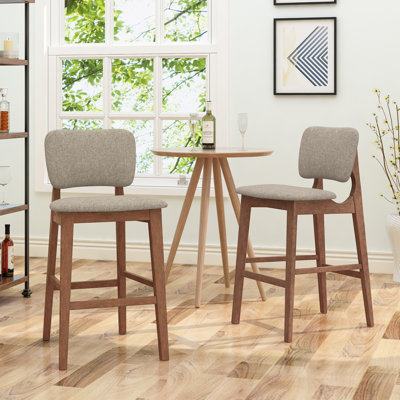 Wood Frame Bar Stools Set of 2