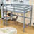 Twin Wooden Loft Bed With Built-In Desk And Safety Guardrail-216438218