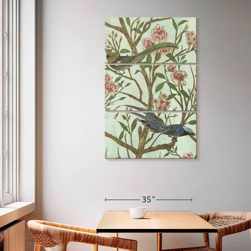 Delicate Chinoiserie II, 65" H x 42" W