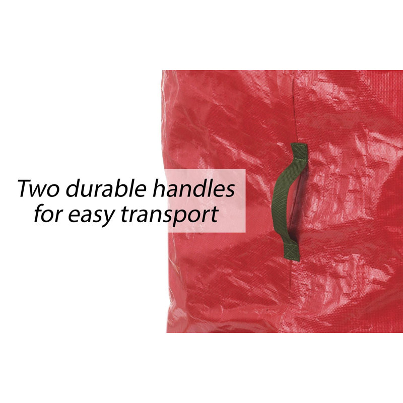 Large Red Polypropylene Standing Christmas Tree Storage Bag