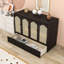 Queen Wooden Murphy Bed with USB Port, Large Drawer and Slats-400147611