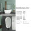 Baignoire de trempage autoportante en acrylique 55,12 po x 27,56 po
