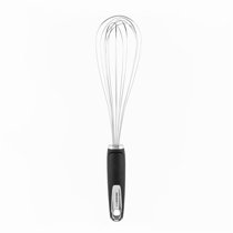 8-Inch Color Silicone Spinning Whisk With Stainless Steel Ha