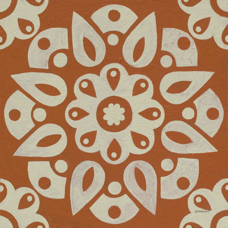 Terra Cotta Tile IV by Kathrine Lovell - Wrapped Canvas Painting, 76cm H x 76cm W