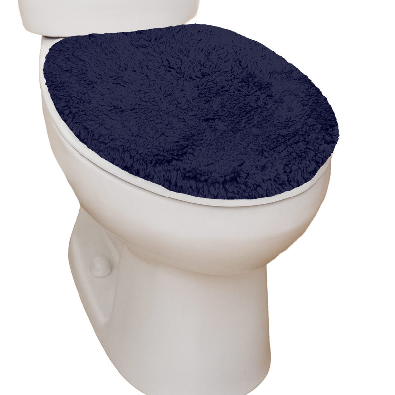 Anyla Waterford Toilet Seat Lid Cover 18"x18", Navy