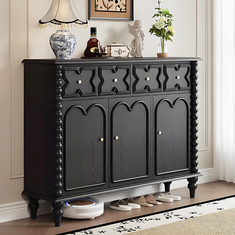 Armoire de rangement pour chaussures, Noir