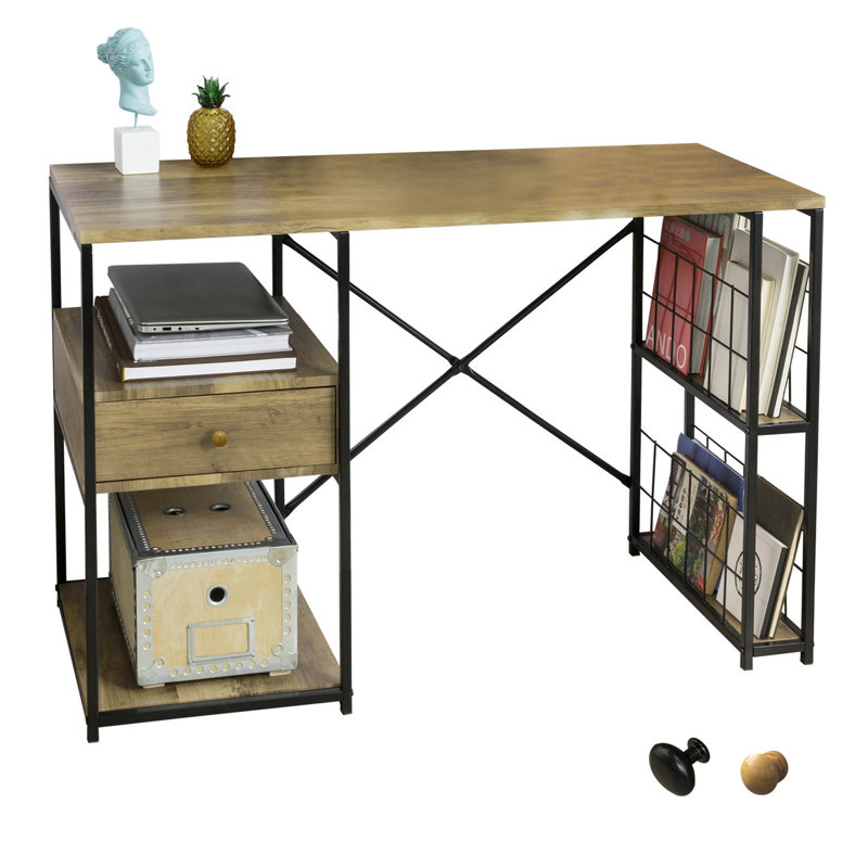 Hazlehurst Metal Base Writing Desk