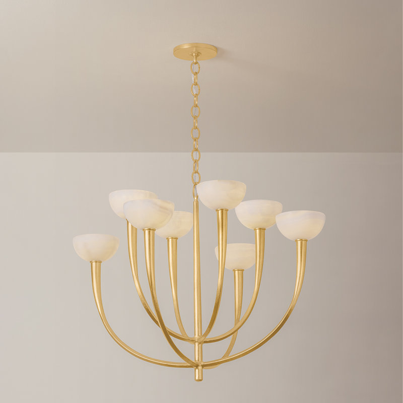 Alsen Pendant, 24.5" H x 33.5" W x 33.5" D, 8 Lights