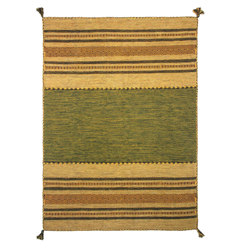 Chinn Striped Hand Woven Area Rug, Rectangle 120 x 170cm