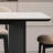 Simple and retro dining table-497265368