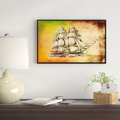 «Large Antique Moving Boat», impression