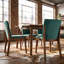 Chaise parsons rembourrée en lin Barriento-20575648