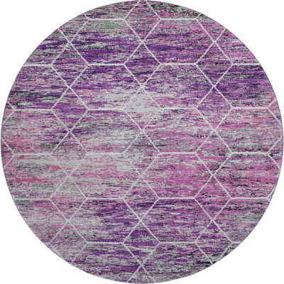 Premium Machine Washable Lubbers AMF1724 Geometric Rug