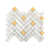 Carrara White-Herringbone Marble with Brass est en rupture de stock