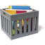 Caisse de rangement solide pour enfant-554186837