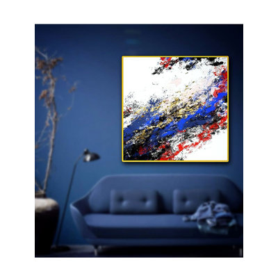 Art mural abstrait coloré | Acrylique sur toile | Par Vinit Pravin Mistry